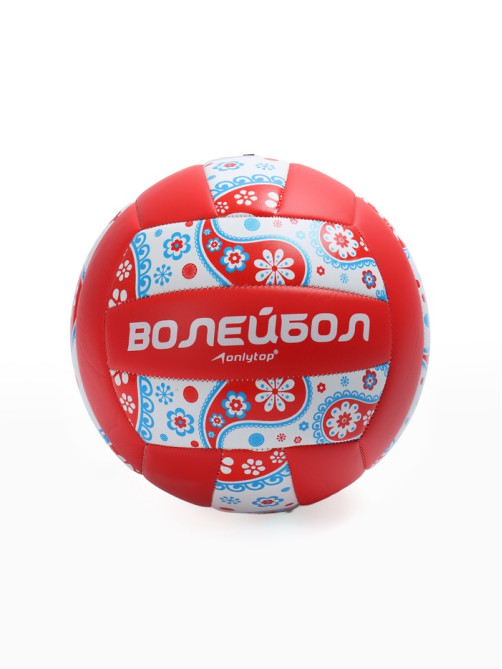 Волейбольный мяч ONLYTOP, машинная сшивка, 18 панелей, р. 5, PVC