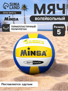 Волейбольный мяч MINSA, машинная сшивка, 18 панелей, р. 5, TPU