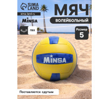 Волейбольный мяч MINSA, машинная сшивка, 18 панелей, р. 5, PVC