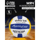 Волейбольный мяч ONLYTOP, машинная сшивка, 18 панелей, р. 5, PVC