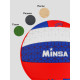Волейбольный мяч MINSA «РОССИЯ», машинная сшивка, 18 панелей, р. 5, PVC