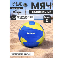 Волейбольный мяч MINSA, машинная сшивка, 18 панелей, р. 5, TPU