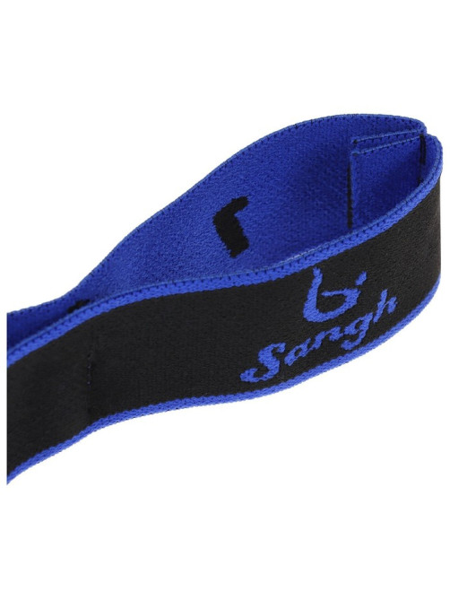 Эспандер-лента Sangh, эластичная, с захватами, 90×4 см, синяя