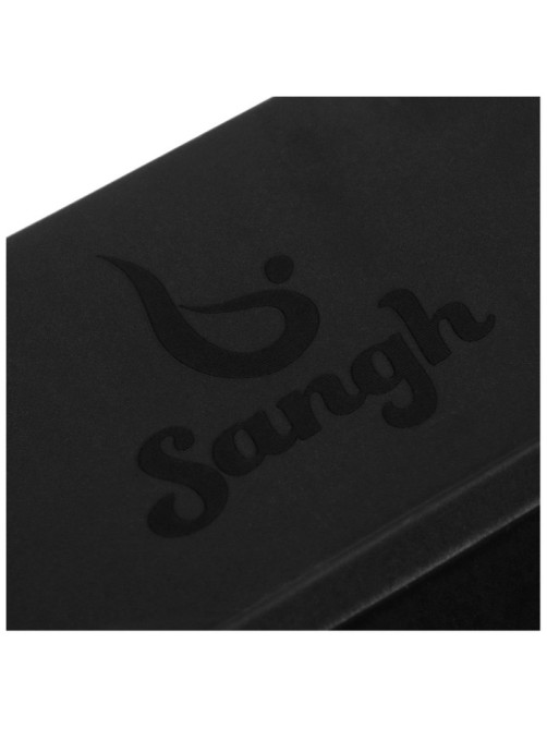 Набор для йоги Sangh: блок, ремень, чёрный