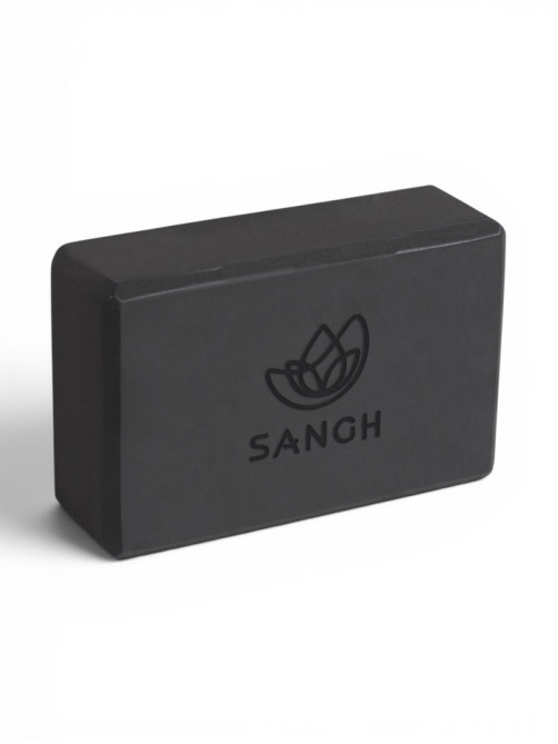 Блок для йоги Sangh, 23×15×8 см, чёрный
