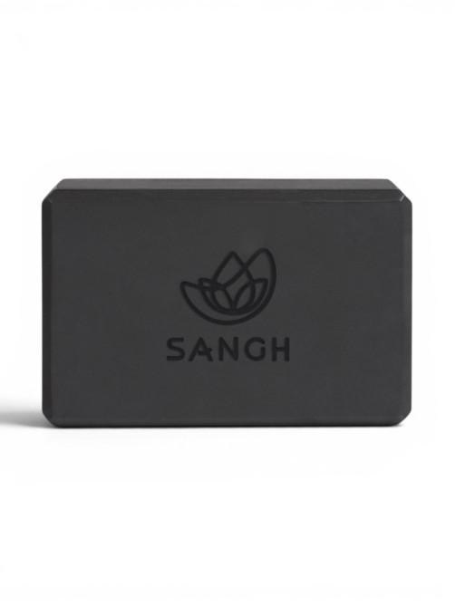 Блок для йоги Sangh, 23×15×8 см, чёрный