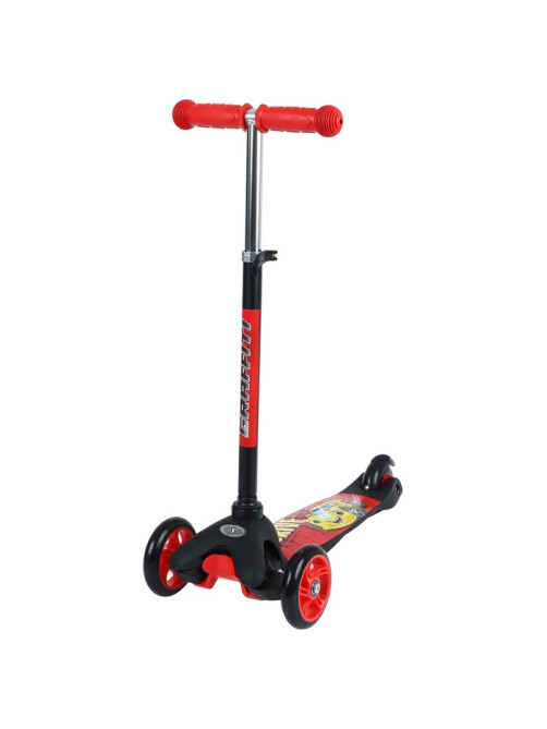 Самокат GRAFFITI Drive, колёса PU 110/75 мм, ABEC 7, красный