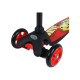 Самокат GRAFFITI Drive, колёса PU 110/75 мм, ABEC 7, красный