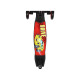 Самокат GRAFFITI Drive, колёса PU 110/75 мм, ABEC 7, красный