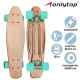 Пенниборд ONLYTOP, 56×15 см, колёса PU 60×45 мм, алюминиевая рама, цвет бронзовый