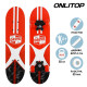 Скейтборд подростковый ONLITOP SPORTS DRIVE LIFE, 62×16 см, колёса PVC 50 мм, пластиковая рама, красный