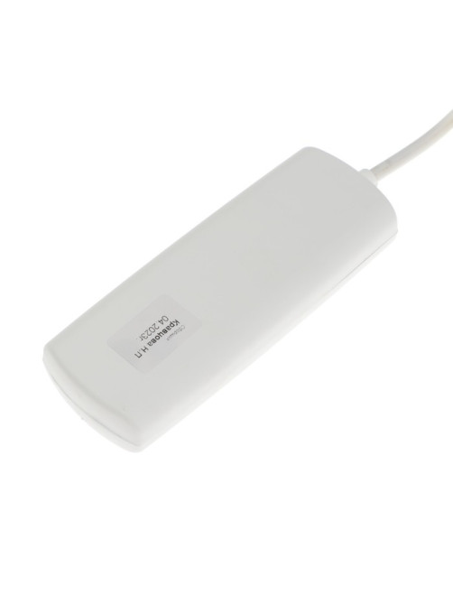Удлинитель Luazon Lighting ECO, 3 розетки, 2.7 м, 10 А, 2200 Вт, ПВС 2×0.75 мм2, без заземления, белый