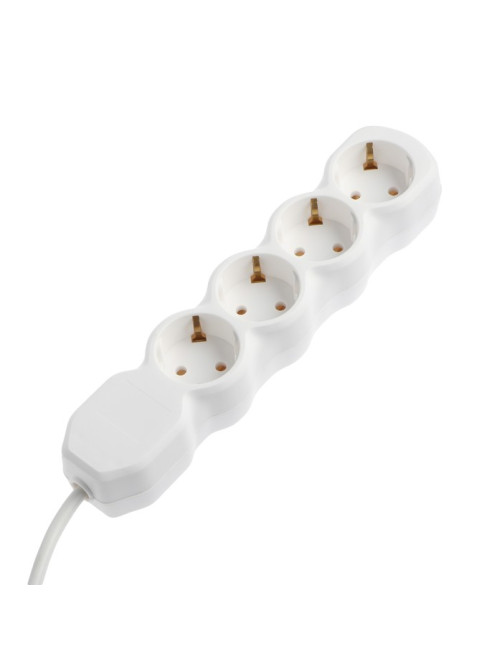 Удлинитель Luazon Lighting ECO, 4 розетки, 4.5 м, 16 А, 3500 Вт, ПВС 3×1 мм2, с заземлением
