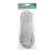 Удлинитель Luazon Lighting, 4 розетки, 5 м, 16 А, 3500 Вт, 3×1.5 мм2, с заземлением, с выключателем,