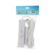 Удлинитель Luazon Lighting, 4 розетки, 5 м, 16 А, 3500 Вт, 3×1.5 мм2, с заземлением, с выключателем,