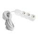 Удлинитель Luazon Lighting ECO, 3 розетки, 10 м, 16 А, 3500 Вт, ПВС 3×1 мм2, с заземлением