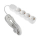 Удлинитель Luazon Lighting ECO, 4 розетки, 4.5 м, 16 А, 3500 Вт, ПВС 3×1 мм2, с заземлением