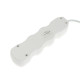 Удлинитель Luazon Lighting ECO, 3 розетки, 8 м, 10 А, 2200 Вт, ПВС 3×0.75 мм2, с заземлением, белый