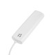 Удлинитель Luazon Lighting ECO, 4 розетки, 5 м, 10 А, 2200 Вт, ПВС 2×0.75 мм2, без заземления, белый