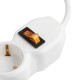 Удлинитель Luazon Lighting ECO, 3 розетки, 1.5 м, 16 А, 3500 Вт, ПВС 3×1 мм2, с заземлением, с выключателем
