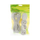 Удлинитель Luazon Lighting ECO, 3 розетки, 8 м, 10 А, 2200 Вт, ПВС 3×0.75 мм2, с заземлением, белый