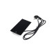 Блок розеточный в стол, сдвижная крышка, 10 А, 2 розетки, 2xUSB, 2A, провод 1.8 м, чёрный