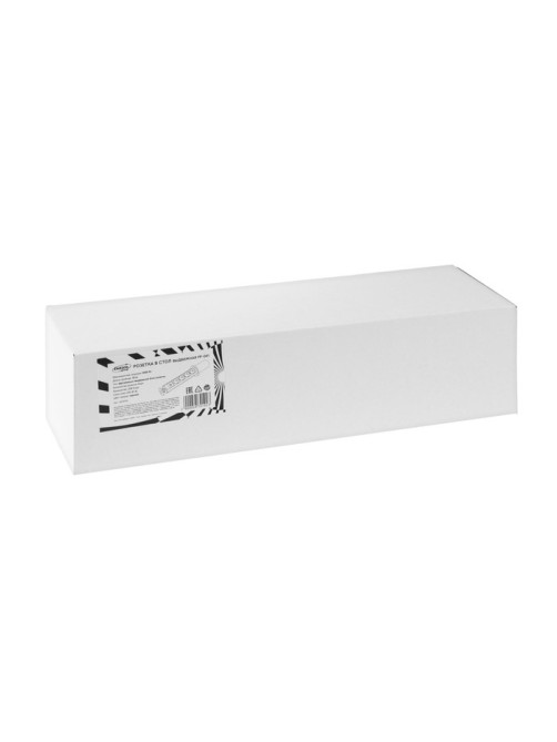 Розетка выдвижная Luazon, 16 А, четырёхместная, в стол, 2xUSB, 2.1 A, чёрная