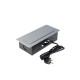 Розетка выдвижная Luazon Lighting, 16 А, двухместная, в стол, 2xUSB, 2.1 A, серебристая
