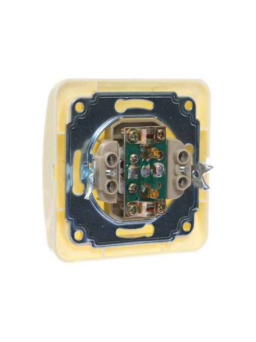 Розетка ТВ Luazon Lighting «Орион», скрытая, IP20, одноместная, бежевая