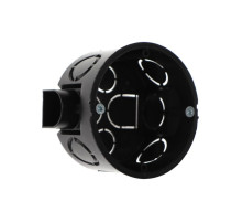Коробка установочная Luazon Lighting, 68×40 мм, IP20, для сплошных стен, чёрная