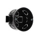 Коробка установочная Luazon Lighting, 68×40 мм, IP20, для сплошных стен, чёрная