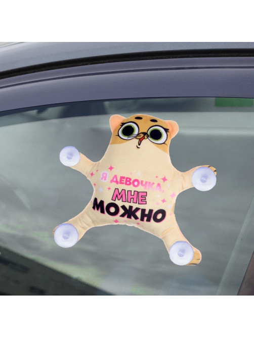 Автоигрушка Milo toys «Я девочка, мне можно», кот, на присосках