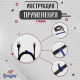 Стяжки-липучки для проводов 150×10×1.5 мм ТУНДРА, синяя, 10 шт.