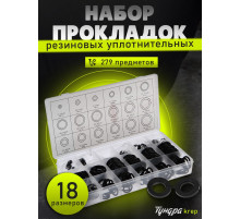 Набор резиновых уплотнительных прокладок ТУНДРА krep, 279 предметов
