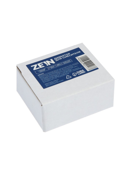 Дивертор ZEIN Z740, для смесителя, корпус цинк, керамика, с круглой гайкой, цвет хром