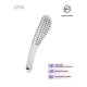 Душевая лейка ZEIN Z0202, 1 режим, 63×250 мм, пластик, цвет белый, хром