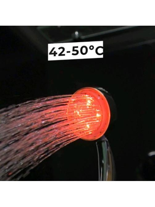 Лейка для душа ZEIN Z0015, с LED подсветкой, 3 цвета, пластик, цвет хром