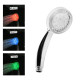 Лейка для душа ZEIN Z0015, с LED подсветкой, 3 цвета, пластик, цвет хром