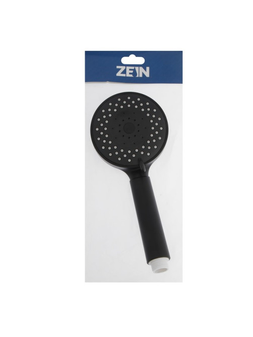 Лейка для душа ZEIN Z3212, 3 режима, средняя, пластик, чёрная