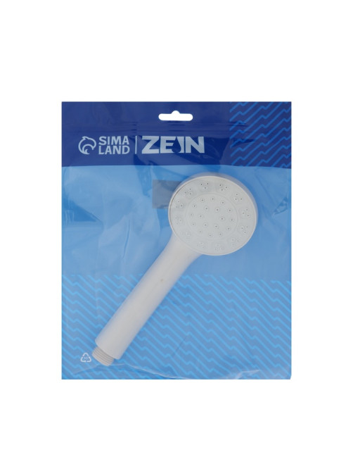 Лейка для душа ZEIN Z0205, 1 режим, пластик, белая