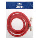 Душевой шланг ZEIN Z12PM, 150 см, антиперекручивание, латунные гайки, бордовый, Имп/Имп