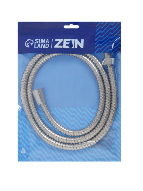 Душевой шланг ZEIN Z47PS, 150 см, пластиковые гайки 1/2