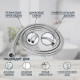 Душевой шланг ZEIN Z46PS, 150 см, цинковые гайки 1/2