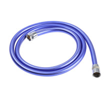 Душевой шланг ZEIN Z15PB, 150 см, антиперекручивание, латунные гайки, фиолетовый