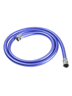 Душевой шланг ZEIN Z15PB, 150 см, антиперекручивание, латунные гайки, фиолетовый