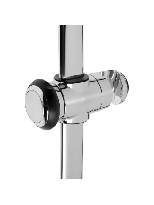 Душевая стойка ZEIN H02, с держателем, изогнутая, хром