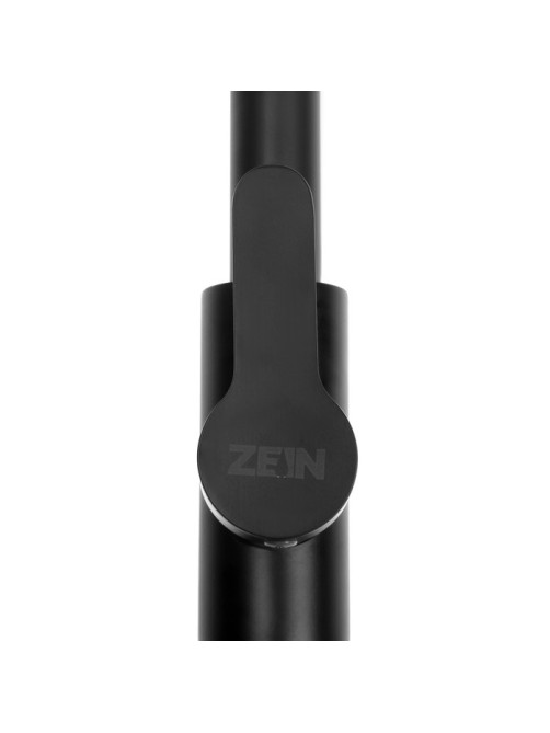 Смеситель для кухни ZEIN Z2941, выдвижная лейка 2 режима, картридж 35 мм, нерж. сталь, черный