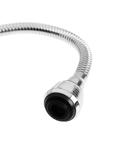 Смеситель для кухни ZEIN Z3498, гибкий излив, двухрежимный аэратор, латунь, хром
