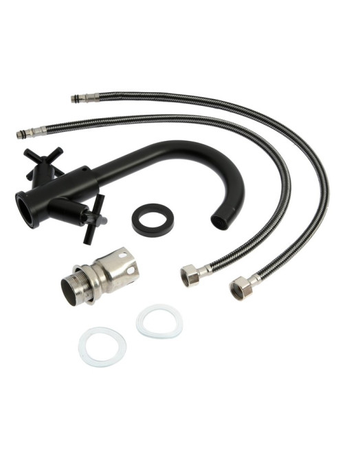 Смеситель для раковины ZEIN Z15F, короткий излив, кран-букса 1/2