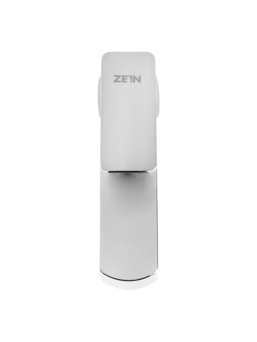 Смеситель для раковины ZEIN Z3714, однорычажный, длина излива 12 см, пластик, хром